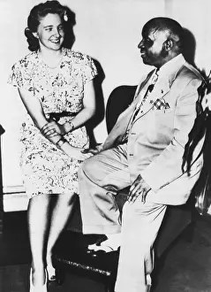 Evangelist Prints: Father Divine, Cult leader and his 21 year old white bride