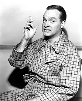 Bathrobe Prints: MY FAVORITE BRUNETTE, Bob Hope, on-set, November 1946