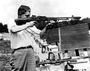 Target Practice Prints: FBI agents at firearms practice in 1936