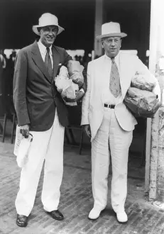 Harold Prints: FDR's feuding but indispensable New Dealers, Harold L. Ickes and Harry Hopkins. Oct