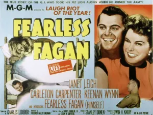 Janet Prints: FEARLESS FAGAN, Carleton Carpenter, Janet Leigh, Keenan Wynn, 1952