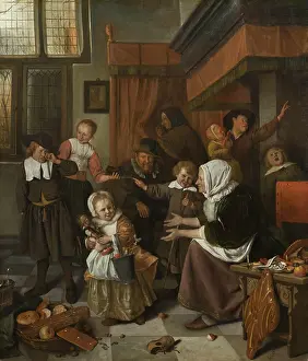 Toys Prints: The Feast of St. Nicholas, by Jan Steen