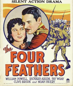 Arlen Prints: THE FOUR FEATHERS, US poster art, from left: Fay Wray, Richard Arlen, 1929