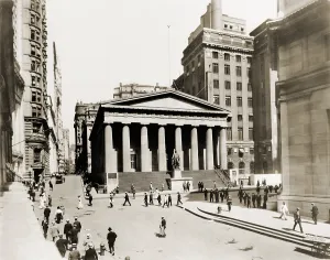 Stock Market Prints: Federal Hall National Memorial in 1915, when it served as Federal Reserve Sub-treasury