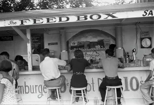 Columbus Prints: The Feed Box, Scene at Buckeye Lake Amusement Park