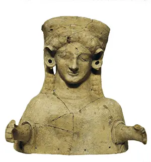 6th C Prints: Female bust. 6th c. - 5th c. BC