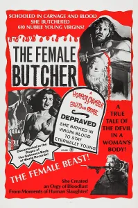 Cult Film Prints: THE FEMALE BUTCHER, (aka CEREMONIA SANGRIENTA)