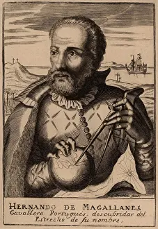 Globe Prints: Ferdinand Magellan, led the first expedition that circumnavigated the Earth