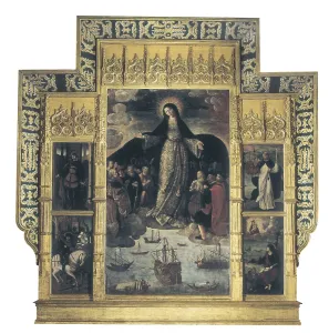1536 Prints: FERNANDEZ, Alejo (1475-1546). The Virgin of the Navigators