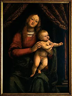 Long Prints: Ferrari Gaudenzio, Madonna and Child