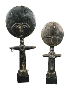 Ghana Prints: Fertility Idols. Ashanti art. Sculpture on wood