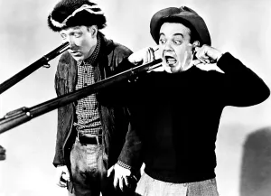 Images Dated 11th February 2015: FEUDIN FOOLS, from left, Huntz Hall, Leo Gorcey, 1952
