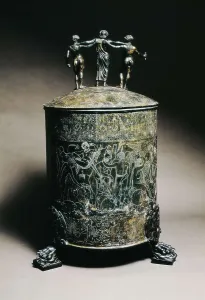 Bronze Prints: Ficoroni cist. ca. 300 BC. Decorated with scenes of the Argonauts