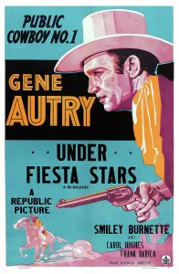 Autry Prints: UNDER FIESTA STARS, US poster art, Gene Autry, 1941