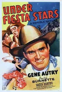 Autry Prints: UNDER FIESTA STARS, US poster art