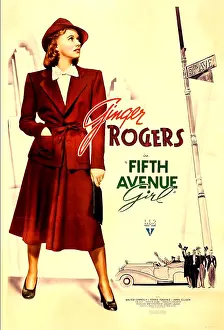 Hand In Pocket Prints: FIFTH AVENUE GIRL (aka 5TH AVE GIRL), Ginger Rogers, 1939