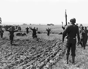 Hands Up Prints: Fifty-six Germans give themselves up to Sgt