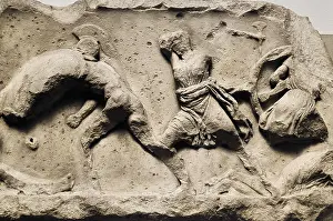 4th C Prints: Fight between Amazons and Greeks