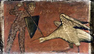 Legendary Prints: Fight between a knight and a cray