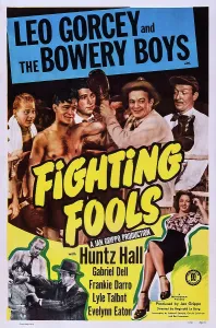 Benny Prints: FIGHTING FOOLS, US poster art, top from left: Benny Bartlett