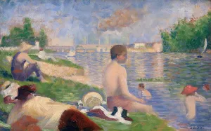 Boats Prints: Final Study for Bathers at Asnires
