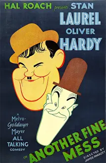 ANOTHER FINE MESS, from left: Oliver Hardy, Stan Laurel, 1930