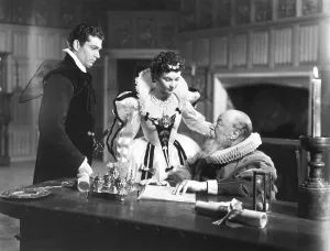 Morton Prints: FIRE OVER ENGLAND, from left: Laurence Olivier, vivien Leigh, Morton Selten, 1937