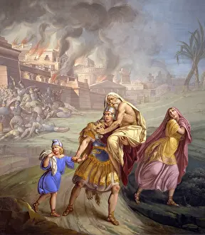 Corpse Prints: The fire of Troy, by Sebastiano Santi