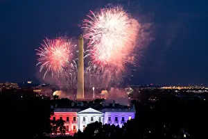 Holiday Prints: Fireworks in Washington, DC, during the Salute to America 2020