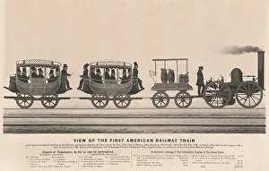 Travel Prints: The first American railway, the Mohawk and Hudson Railway ran from Albany to Schenectady
