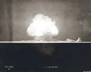 Mushroom Cloud Prints: First Atomic Explosion on July 16, 1945