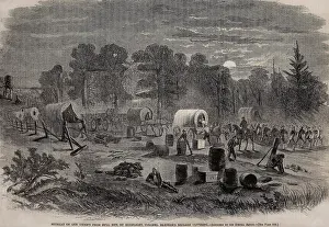 Wood Engraving Prints: First Battle of Bull Run, (First Manassas)