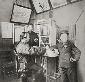 Ethnic Groups Prints: The first Chinese telephone operator in Chinatown