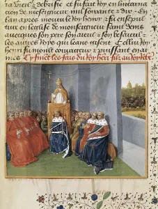 Urban Ii C Prints: First Crusade. Council of Clermont (1095)