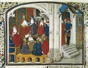 Crusade Prints: First Crusade. Urban II preaching the First Crusade in the Council of Clermont (1095)