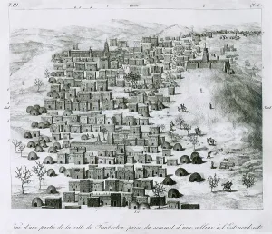 Images Dated 28th January 2009: First European image of the African city Timbuktu by Ren-Auguste Cailli (1799-1838)
