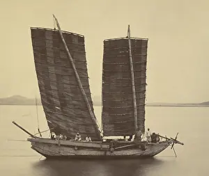 Korea Prints: First Korean Junk Bringing Dispatches to the USS Colorado