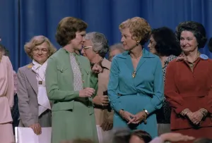 Houston Prints: First Ladies Rosalynn Carter with Betty Ford and Ladybird Johnson at the National Women's Conference