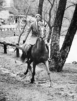 Roosevelt Prints: First Lady Eleanor Roosevelt, on her horse