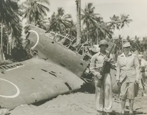 Liberals Prints: First Lady Eleanor Roosevelt visiting Guadalcanal