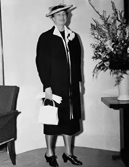 Roosevelt Prints: First Lady Eleanor Roosevelt, wearing the ensemble she chose for Easter Sunday