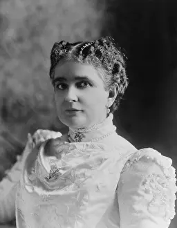 Embroidery Prints: First Lady, Ida Saxton McKinley, c. 1894-1901