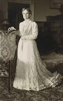 Embroidery Prints: First Lady, Ida Saxton McKinley, March 1900