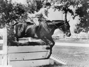 Presidents Wives Prints: First Lady Jacqueline Kennedy, riding her horse Ninbrano
