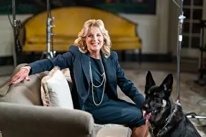 Dogs Prints: First Lady Jill Biden and the Biden family dog
