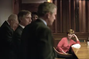Rice Prints: First Lady Laura Bush in the White House Emergency Operations Center