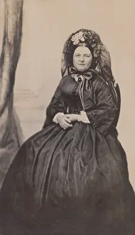 Ladies Prints: First Lady Mary Todd Lincoln in mourning dress after the death of the husband
