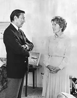 Friends Prints: First Lady Nancy Reagan in conversation with 60 Minutes correspondent Mike Wallace