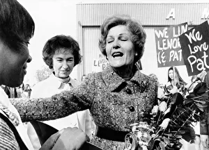 Romney Prints: First Lady Pat Nixon visiting Detroit