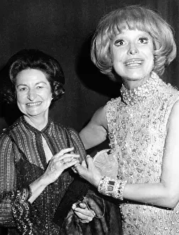 Lady Bird Prints: Former First Lady visits Carol Channing back stage